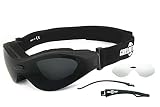 Chillout Rider® | Motorradbrille, Multifunktionsbrille, Bikerbrille | beschlagfrei, winddicht | Wechselgläser f. Tag & Nacht (HLT® Sicherheitsglas nach DIN EN 166) | Bügel & Band | Brille: CR009-a