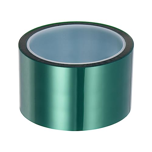 Image of HARFINGTON Heat Tape High Temperature Heat Resistant Tape 50mmx33m(108ft) Sublimation Thermal Heat Transfer Tape for Sublimation Press No Residue, Green