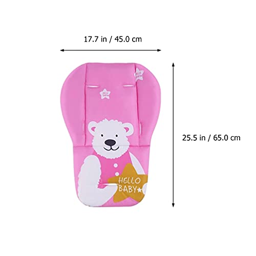 Toyvian Almofada de bebê para carrinho de bebê, forro de algodão para recém-nascido, cabeça e pescoç