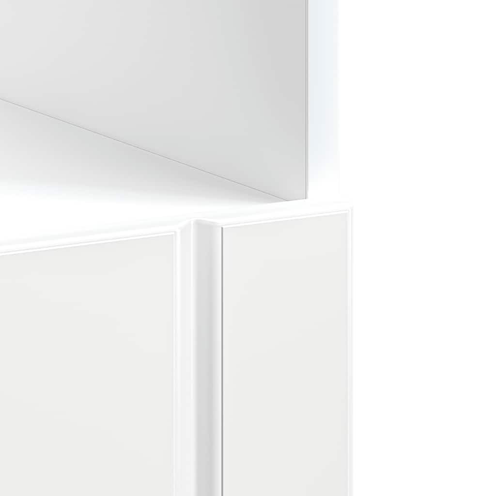 vidaXL Armario de Horno Lucca Blanco Brillante, Unidad de Horno, gabinete de Horno de Cocina, Unidad Base de Horno, Unidad de Horno de Cocina