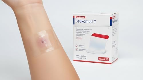 Leukomed T Transparent Waterproof Film Dressing 10cm x 12.5cm, Pack of 10