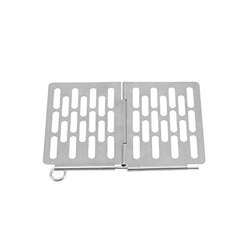 Cesta de grelha, Romacci Mini cesta dobrável de aço inoxidável para churrasco grelha portátil grelha