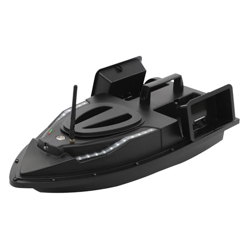 Fishing Bait Boat,Double Bait Hooper Bait Boat with Electromagnetic Adsorption Baiting Switch Three-Blade Propeller,Bait Boat for Fishing with Remote Control for Baiting & Hook Delivery