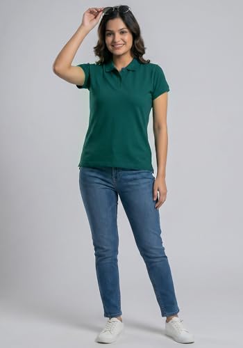 Image of Wear Your Opinion Womens Polo Collar Neck T-Shirt Top (Design: Solid)