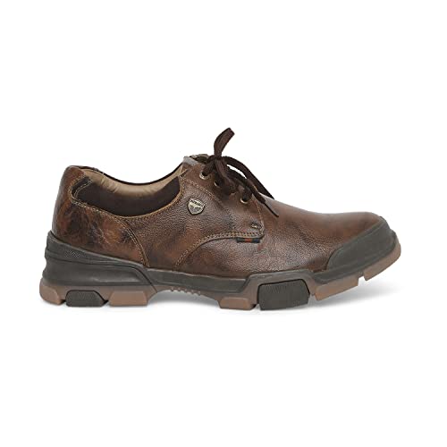 Image of Buckaroo: Anaiya Genuine Leather Brown Casual Shoes for Mens