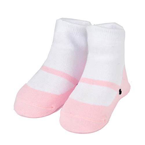 Epeius Baby Girls Non-Slip Socks Like Shoes Toddlers Girls Anti Slip/Anti-Skid Booties For 12-36 Months (Set Of 6),Black/Red/Pink #TOP4