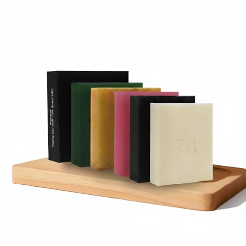 Image of Ayurvedic Soap Combo Pack of 5 X 125g Soaps | Sandalwood, Rose & Shea Butter, Multani Mitti & Orange Peel, Charcoal Detox & Neem Tulsi | Premium Natural Bathing Bar for Glowing & Healthy Skin | 5x 125g SLS Free & For all Skin Types