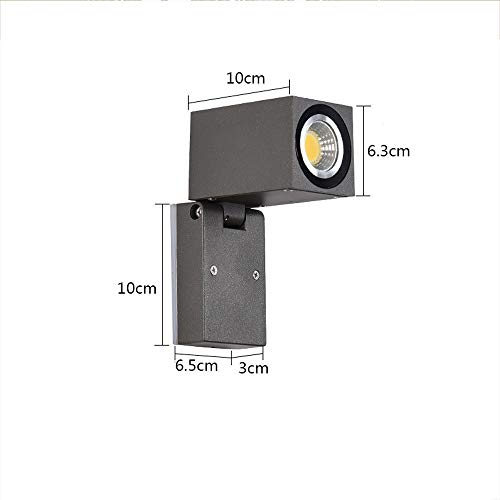 Porche extérieure mur de mur led moderne avec angle de faisceau réglable étanche - 8