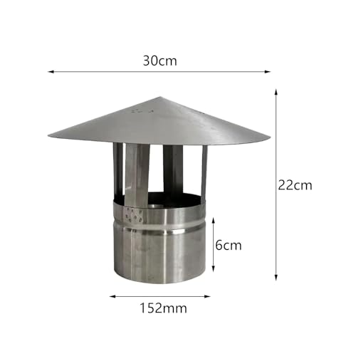Ｂｅｓｇａ Tampas de chaminé Top Hat Tampa de tubo de combustão Capa de chuva Resistente à chuva Tampas d