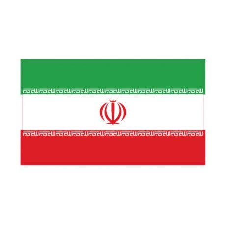 Autocollant Drapeau Iran d' Iran sticker flag - Taille : 8 cm