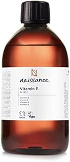 Naissance Vitamin E Oil (no. 807) 500ml - Natural, Vegan, Cruelty Free, Hexane Free, No GMO