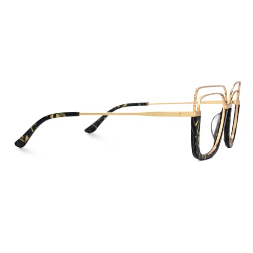 Image of Zeelool Stylish Oversize Cat Eye Glasses Frame for Women with Non-prescription Clear Ornella ZJGX370408