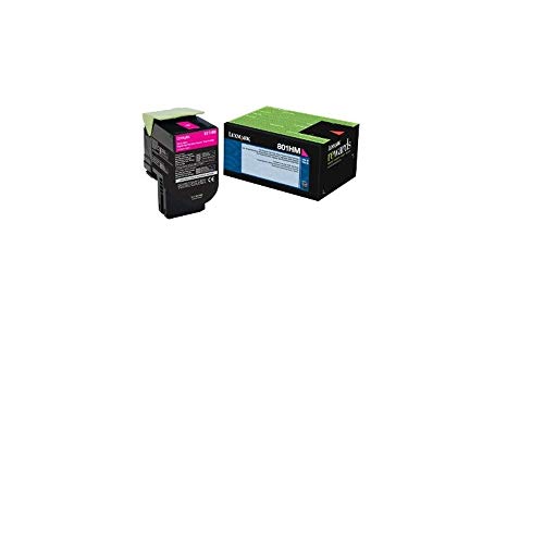 Toner magenta Lexmark 80C1HM0 pour remplacer une cartouche vide sur Lexmark CX510de