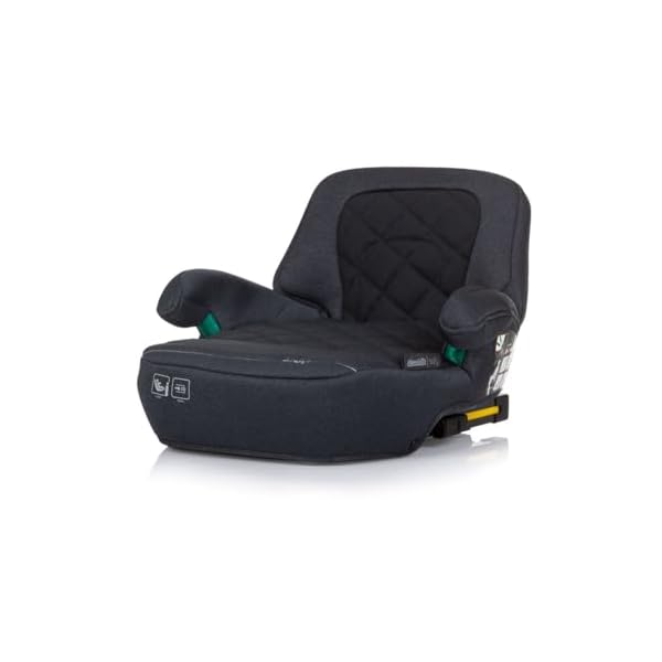 Chipolino Kindersitz i-Size Sitzerhöhung Safy (125-150cm), Gruppe 3 (22-36 kg), Farbe:dunkelgrau