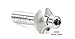Amana Tool 49522 Carbide Tipped Corner Rounding 1 R x 2-1/2 D x 1-1/4 CH x 1/2 Inch SHK w/Lower Ball Bearing Router Bit