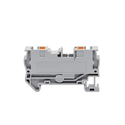 Conector de cable push-in PT-4 douki, bloques de terminales sin tornillos para riel DIN 5