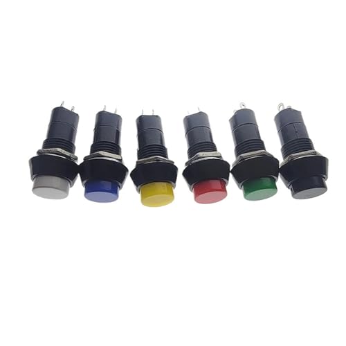 Bouton poussoir 12mm PBS-11B lot de 5 interrupteurs à pression 3A robustes pour montage PCB - 3