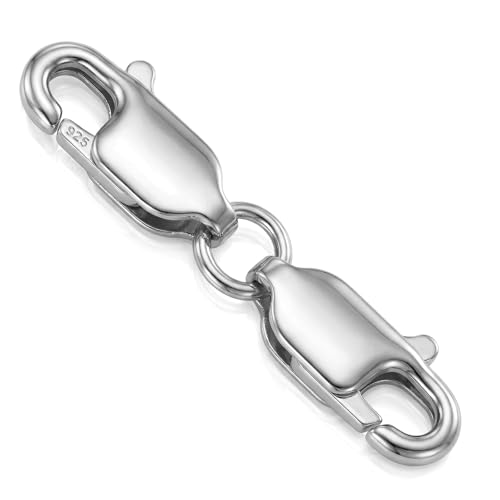 925 Sterling Double Lobster Claw Clasp Necklace Clasps and Closures