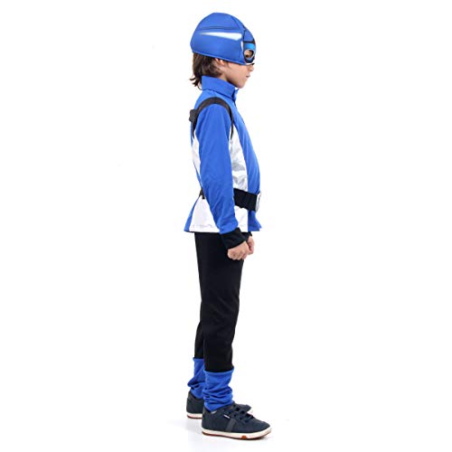 Fantasia Power Rangers Beast Morphers Azul STD Infantil 922600-M, Sulamericana Fantasias
