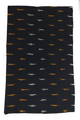 Image of Cotton Pochampally ikat unstitched blouse, Kurthi, long frock fabric material for women (1 meter, 2 meters & 3 meters)