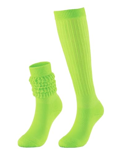 Image of Slouchy Socks for Women Stretchy Knee-High Scrunch Socks Soft Long Slouch Boot Socks