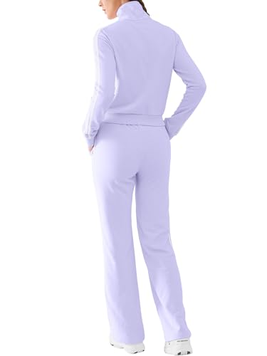 DITOK Track Suits for Women Set 2 Piece Spring Lounge Outfits Zip Up Sweatshirt & Sweatpants with Pocket Jogger Sweatsuits2