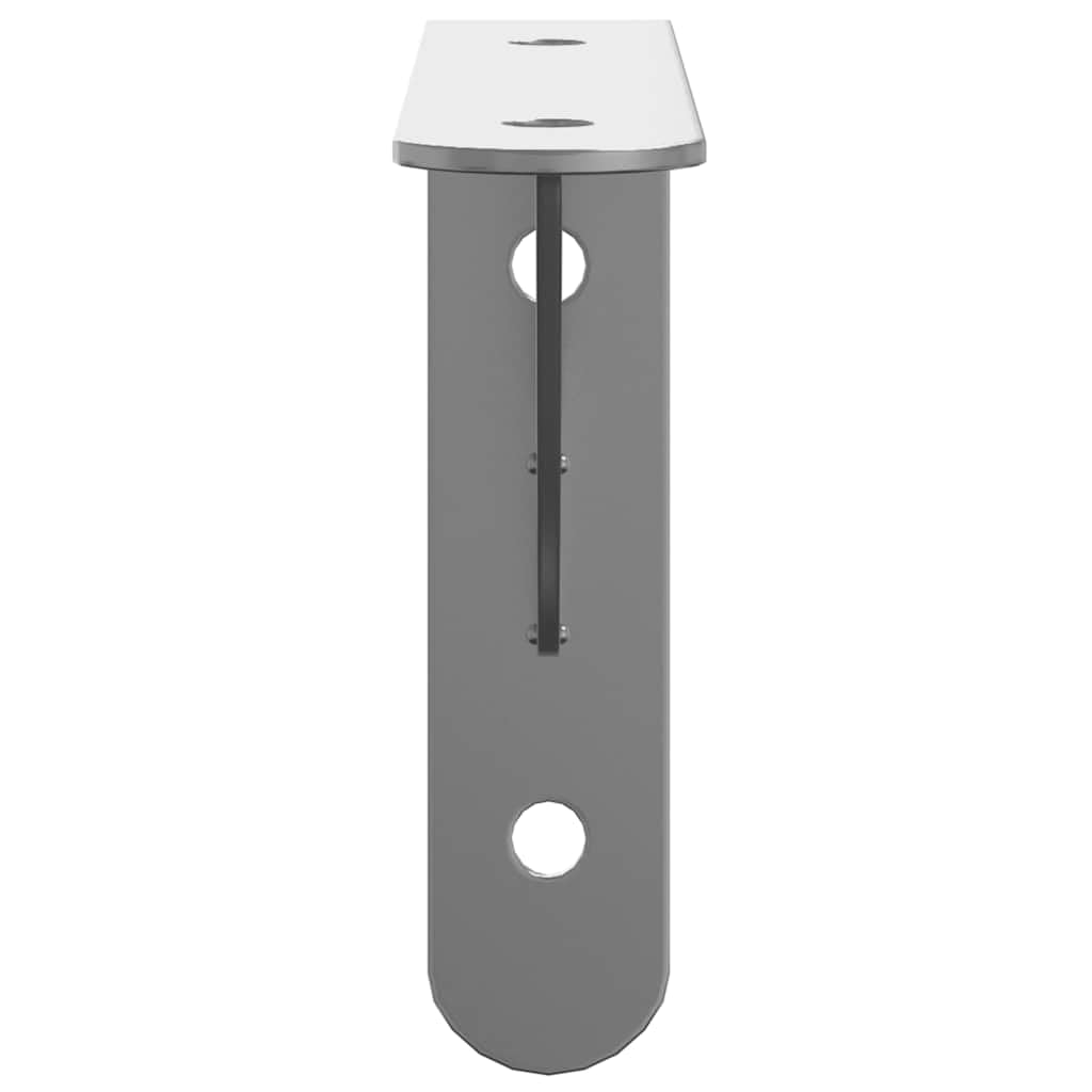 Soportes para estantes de acero inoxidable, 4 unidades, 15 x 2,5 x 11,5 cm, plateados, con tornillos y tacos para estante de pared, consola de pared, estante colgante, ahorra espacio y