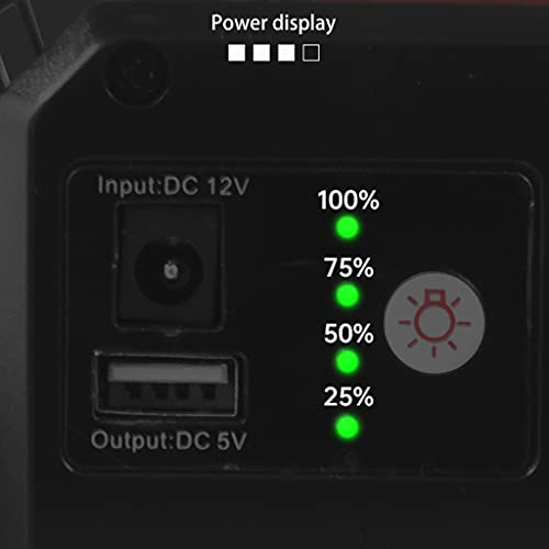 Ventilador con rotación de 360 grados y lámpara integrada multiuso 5