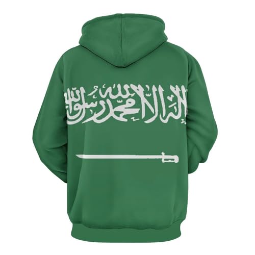 Sweat à Capuche Arabie Saoudite Pull Mixte Confortable Contre le Froid - 4