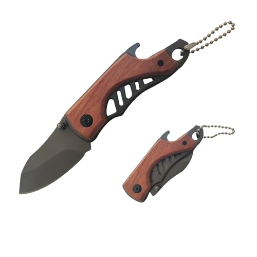 XUDIY Mini coltello EDC da uomo, piccolo coltello tascabile, coltello da trekking, coltello da campeggio, taglierino pieghevole con lama affilata da 2,17 pollici per qualsiasi uso