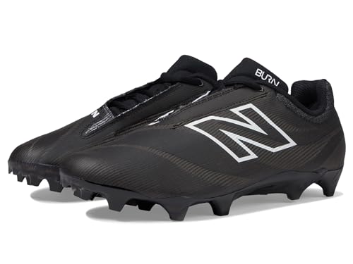 New Balance Unisex BurnX4 Lacrosse Shoe, Black/Blacktop, 12.5 US Men