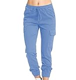 Lässige Leinenhose für Damen mit stilvollem und praktischem Design, elastischer hoher Bund mit verstellbarem Kordelzug zur Anpassung an Ihre eigene bequeme Taillengröße. Die Kordelverzierung mit Quasten ist sehr süß und fügt dieser Loungewear-Hose ein ästhetisches Element hinzu.