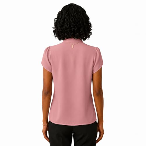Image of Keiraa Women Blouse Half Sleeves Office Lady Shirt Women Tops