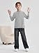 Resinta 4 Pack Toddler Boys Henley Long Sleeve Shirts Boys Waffle Henley Knit Thermal Tops for Daily Wear Running Outdoors