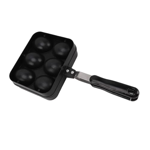 Pssopp Double Sided Takoyaki Grill Pan, Nonstick Coating, 6 Hole Design, for Takoyaki and Dumplings in Home Cooking - Image 5