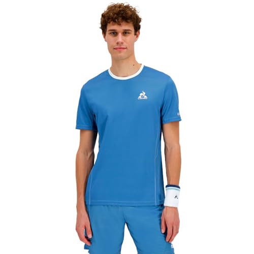 Le Coq Sportif - Camiseta para hombre, azul, XXL