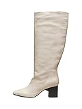 SELECTED FEMME Damen SLFZOEY HIGH Shafted Leather Boot B Stiefel, Light Gray, 36 EU
