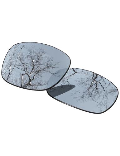 Verres polarisés Oakley Square Wire 2 (2014) de rechange ToughAsNails argent chromé