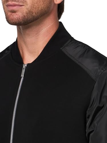 KARL LAGERFELD Men's Zip Front Pocket Arm Logo Jacket3