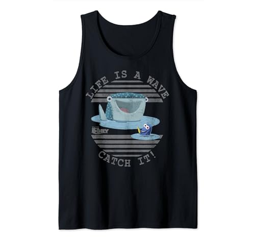 Disney Pixar Finding Dory & Destiny Life Is A Wave Catch It Tank Top