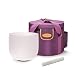 TOPFUND Quartz Crystal Singing Bowl C Note Root Chakra 8 inch, O-ring and rubber mallet Included