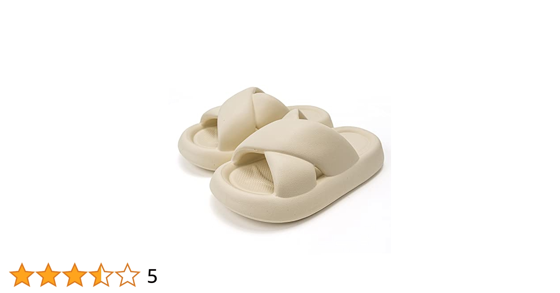 【NONCODE】Cano Cushion Slippers Amazon.com | Women's Cross Band Slippers Cloud Slides Soft