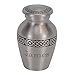 Custom Engraved Celtic Band Keepsake Cremation Urn for Ashes, Brass, Silver Urn, Keepsake Sized Cremation Urn, 3 Inches High