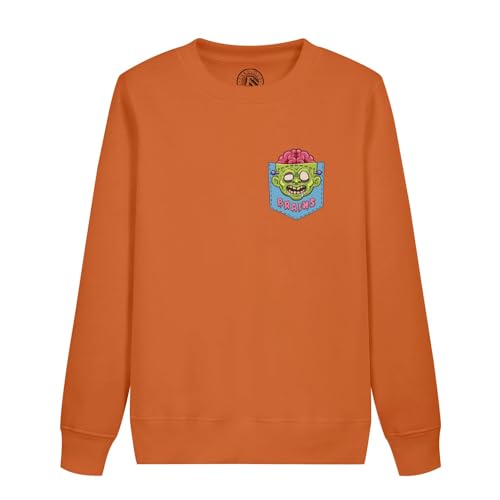 Sweat enfant zombie brains idéal pour la récolte de bonbons d'halloween