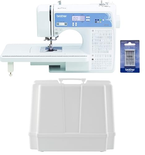 Image of Brother XR9550 Computerized Sewing and Quilting Machine, 165 Built-In Stitches, Wide Table, Hardcase for Carrying and Storage and 5-Piece Sewing Machine Needles