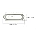 50 Pcs Label Holders Library File Drawer Tags Label Holder Metal Frame Name Card Frame for Drawer Cabinet (Silver)