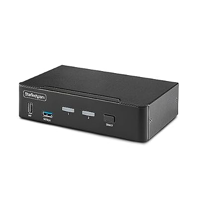 StarTech Switch KVM DisplayPort 2 Ports 8K 60Hz / 4K 144Hz, USB 3.0, Unique