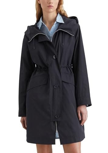 Parka à capuche hydrofuge bleu Marc O'Polo Denim manteau déperlant femme L