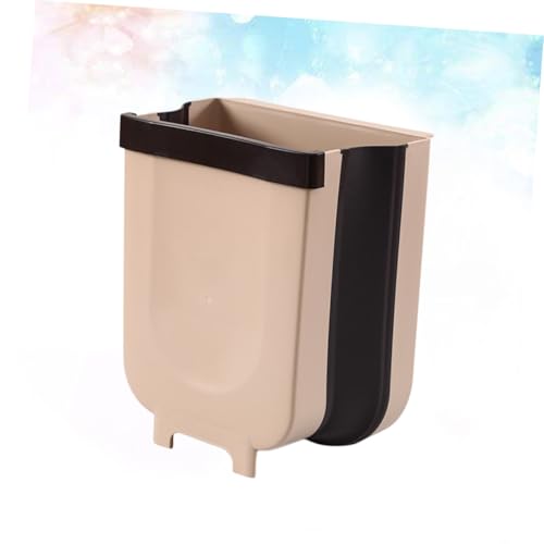 Caneca de basura plegable colgante café para cocina miniatura 7