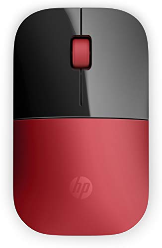 Hp Z3700 Red 2.4 Ghz Usb Slim Wireless Mouse With Blue Led 1200 Dpi Optical Sensor, Up To 16 Months Battery Life #TOP1